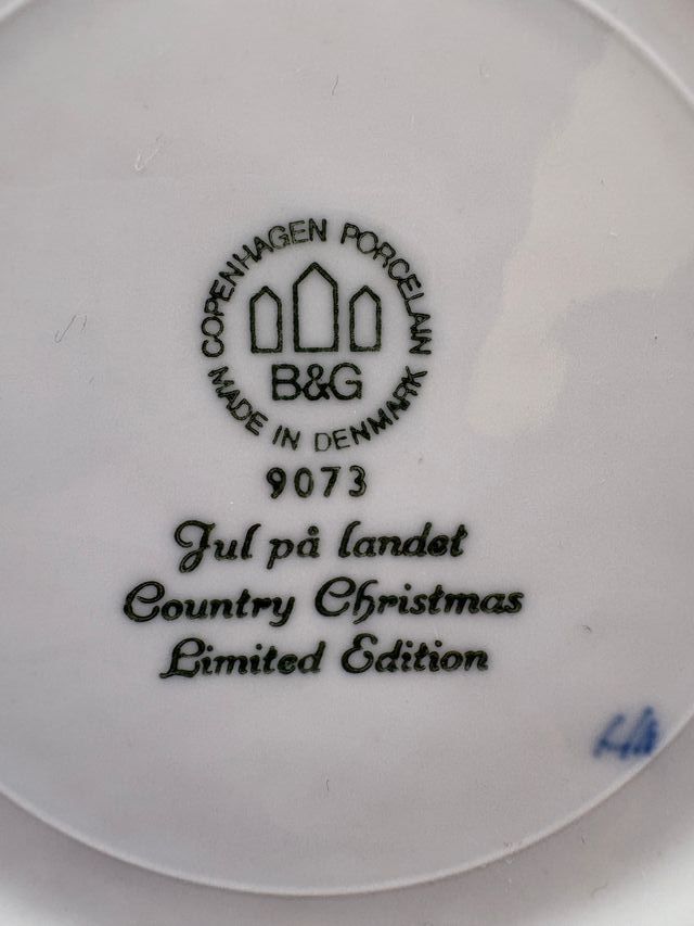 Piatto Natale Danese 1973 Porcellana
