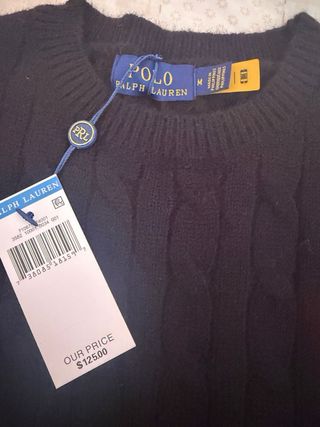 Jersey Polo Ralph Lauren Negro Talla M