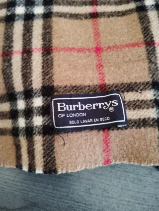 Bufanda Burberry Clásica Tartán Beige y Rosa