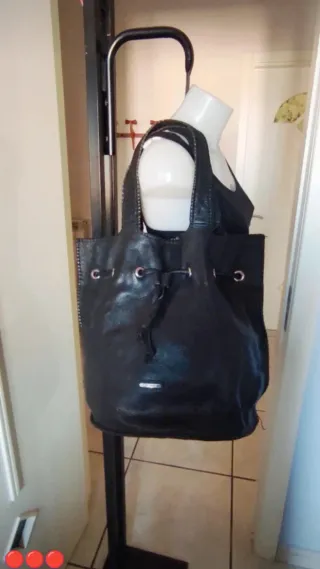 Borsa Carpisa Vera Pelle Nera