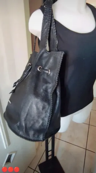 Borsa Carpisa Vera Pelle Nera