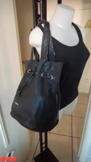 Borsa Carpisa Vera Pelle Nera