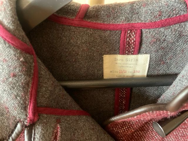 Abrigo corto niña Zara, talla 11 años