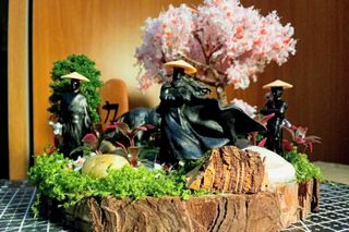Diorama Samurai Stile Giappone Nuovo