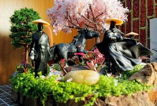 Diorama Samurai Stile Giappone Nuovo