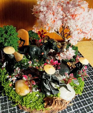 Diorama Samurai Stile Giappone Nuovo