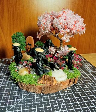 Diorama Samurai Stile Giappone Nuovo