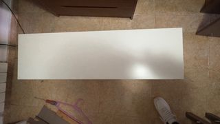 Mesita de entrada madera y metal