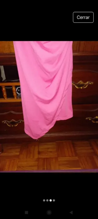 Vestido rosa chicle sexy