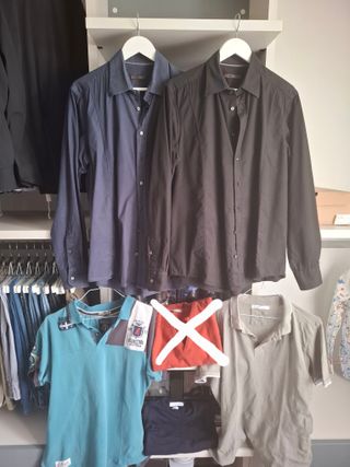 Lotto5 pezzi:Camicie Belmonte + Polo XL + Maglione