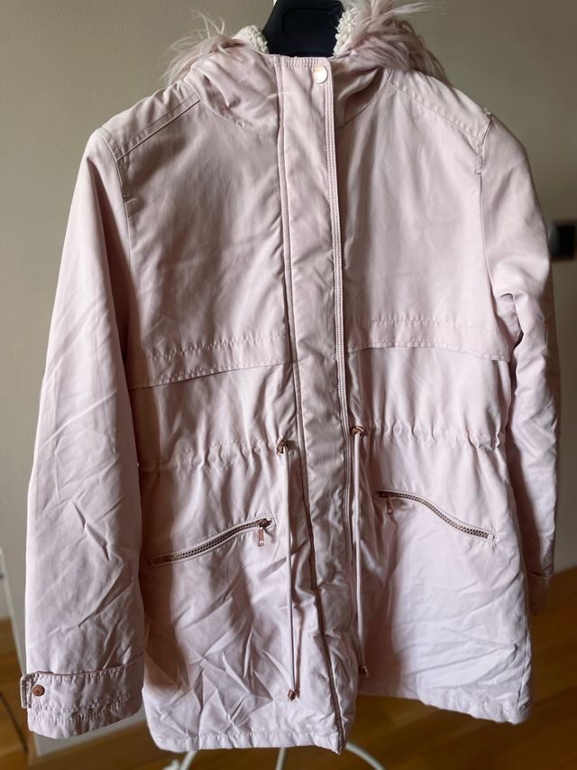 Parka niña rosa