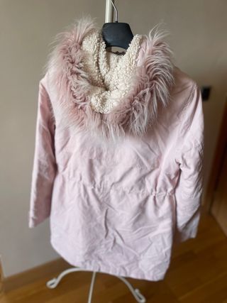 Parka niña rosa