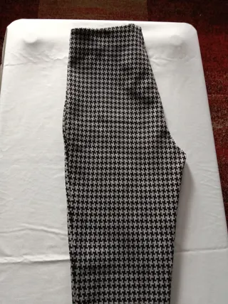 Pantalón mallas estampado pata de gallo