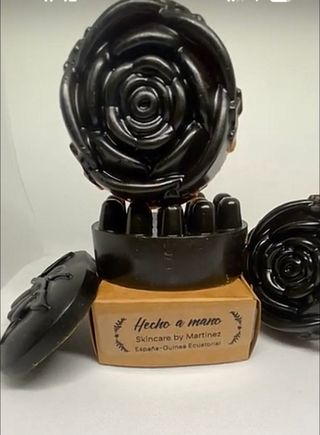 Jabones Artesanales Flor Rosa Negro