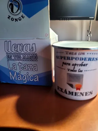 Taza Superpoderes para aprobar exámenes