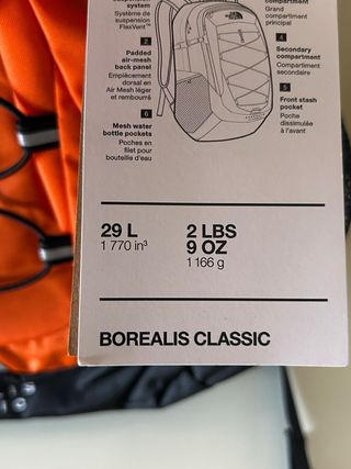 Mochila The North Face Borealis Naranja 29L