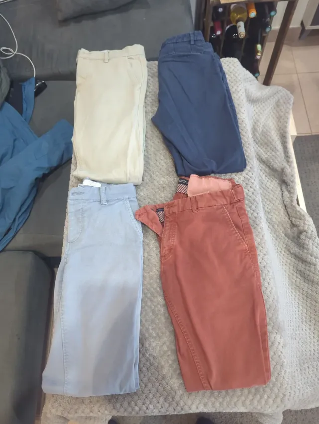 Lote 4 Pantalones Chinos