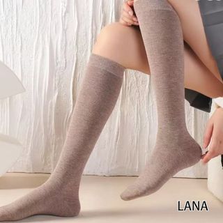 5 pares Calcetines lana larga para mujer