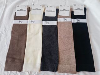 5 pares Calcetines lana larga para mujer