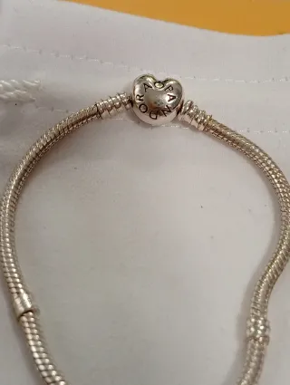 Pulsera Pandora Corazón Plata