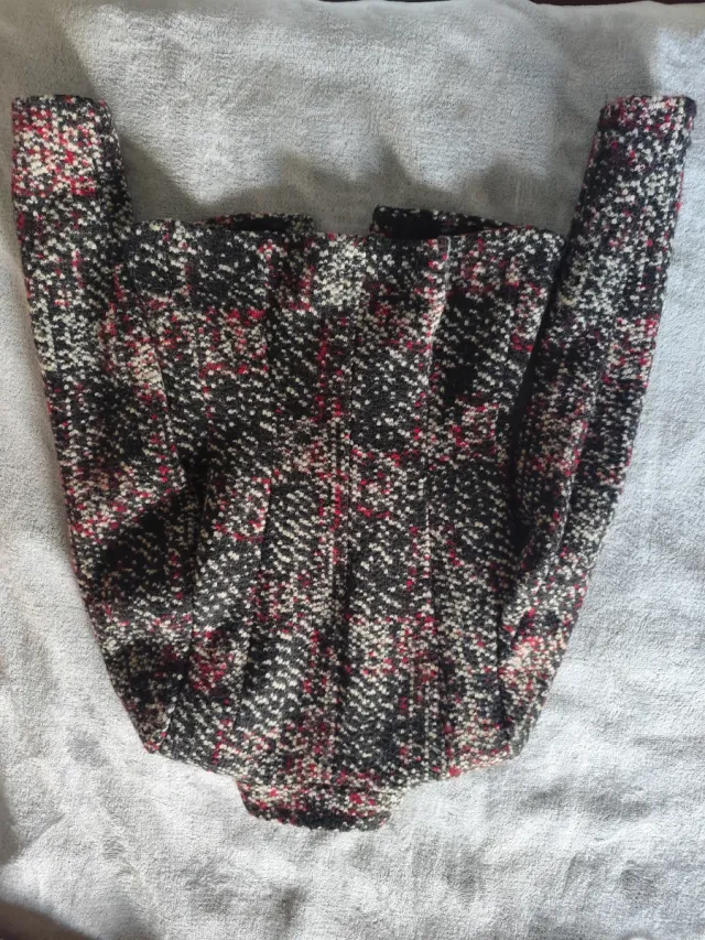 Americana Zara Mujer Talla XS Negra y Roja