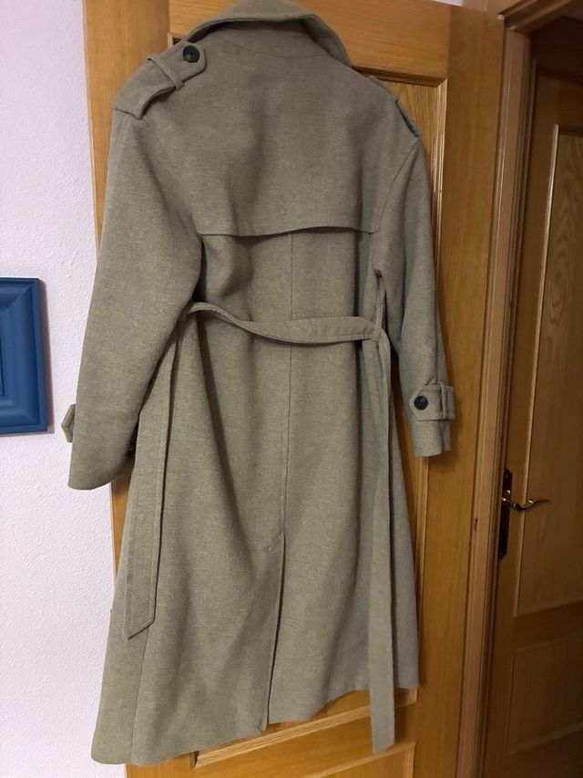 Abrigo largo mujer Pull&Bear beige