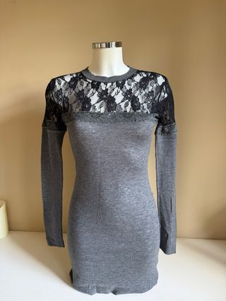 Abitino Pinko lana nero e grigio