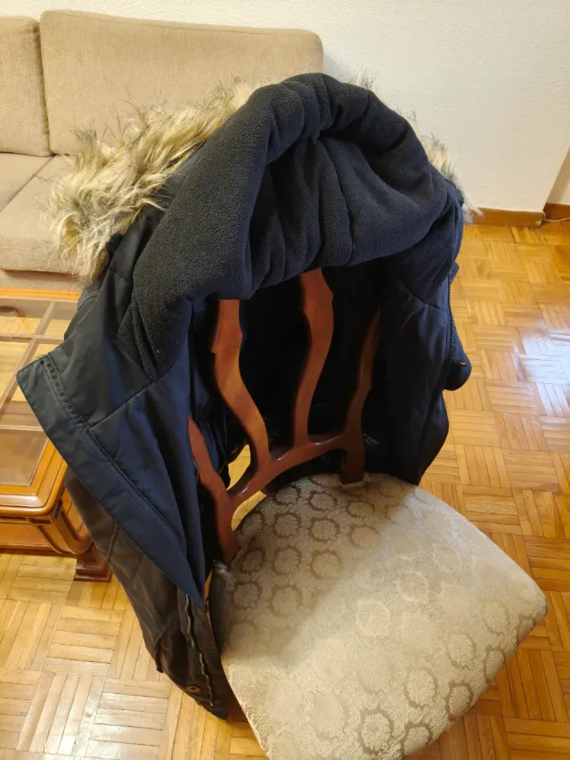 Abrigo Zara Hombre Talla XL Negro