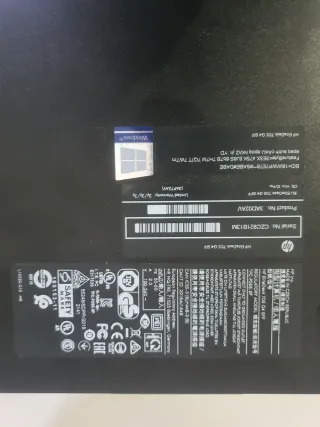 Ordenador Sobremesa HP Negro