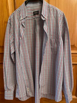Camisa Mirto Hombre Cuadros Azul y Rojo