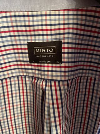 Camisa Mirto Hombre Cuadros Azul y Rojo