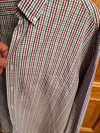 Camisa Mirto Hombre Cuadros Azul y Rojo