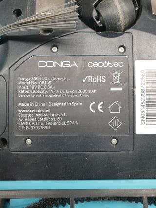 Robot Aspirador Cecotec Conga 2499 Ultra Genesis