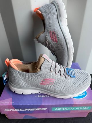 Skechers Summits Top Player Zapatillas Mujer Gris/