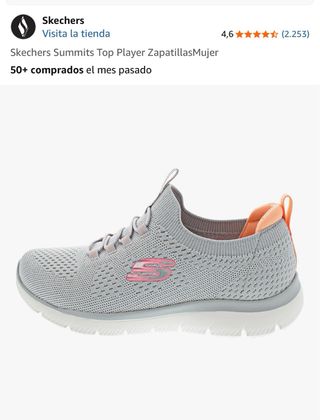Skechers Summits Top Player Zapatillas Mujer Gris/