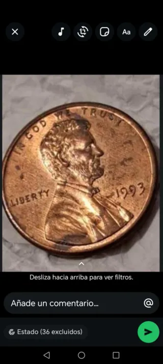 Moneda Lincoln 1993 con error