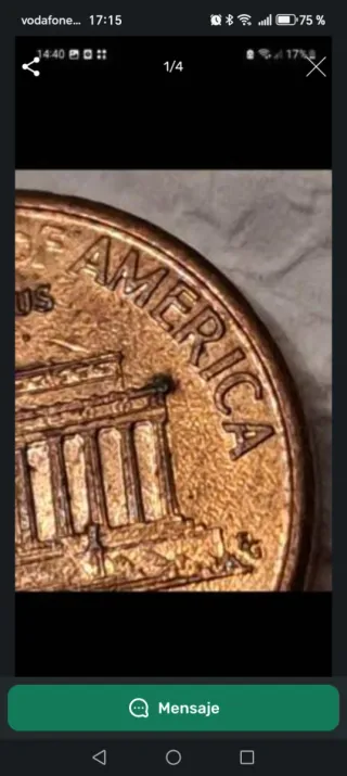 Moneda Lincoln 1993 con error