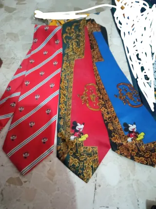 Lote 3 corbatas vintage de Mickey mouse disney