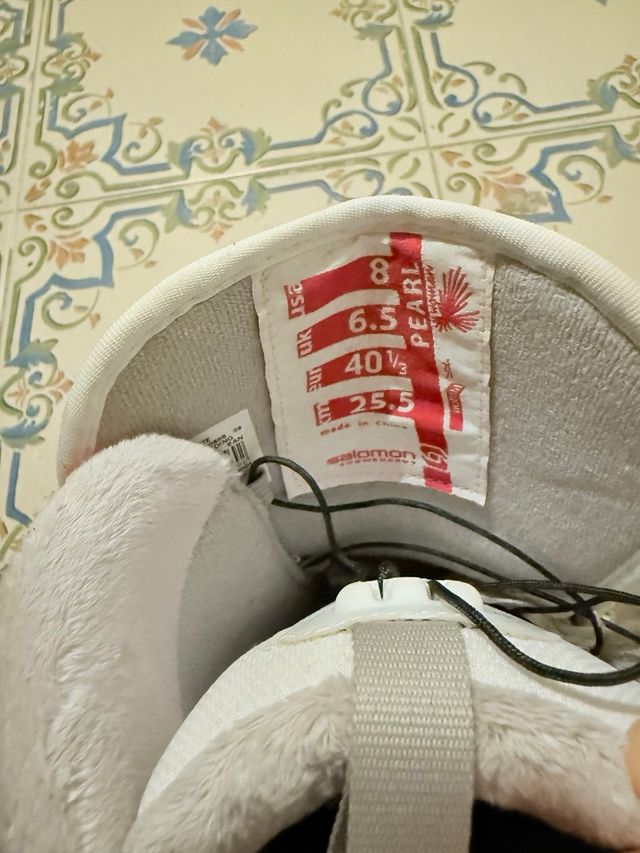 Bota Snow Salomon Mujer Blanca