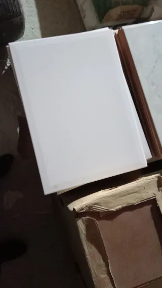 Azulejo Cocina Blanco Biselado Brillo