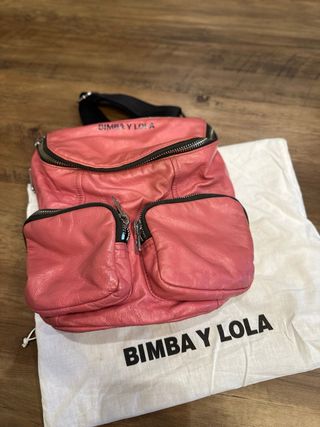 Mochila Bimba y Lola piel rosa pastel