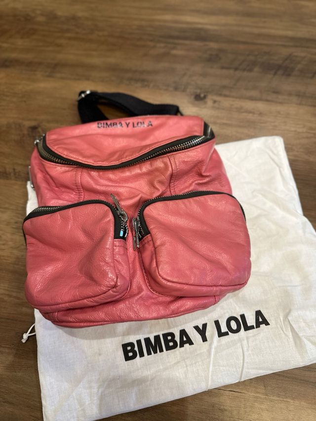 Mochila Bimba y Lola piel rosa pastel