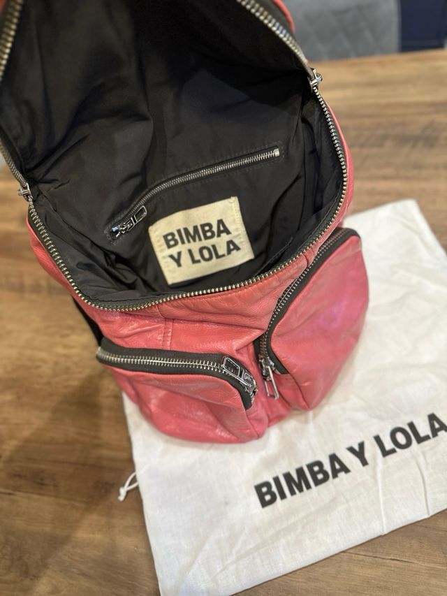 Mochila Bimba y Lola piel rosa pastel