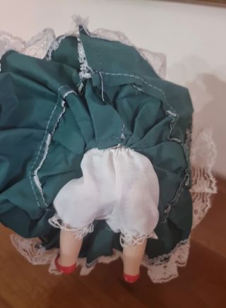 Bambola da Collezione abito Velluto e Pizzo