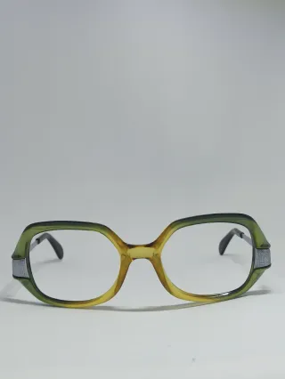 Occhiali vintage verdi e gialli