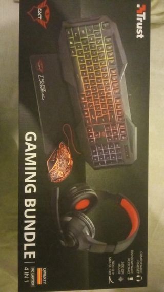 PC Gaming Negro con Luces LED