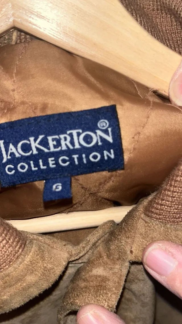 Giacchetta da uomo in pelle scamosciata taglia g