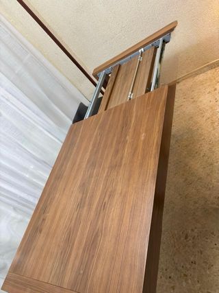 Mesa de comedor extensible de madera