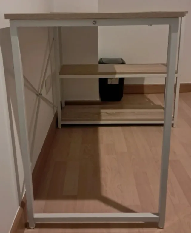 Escritorio en L Madera y Metal