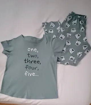 Pijama 100% Algodón Mujer Verde